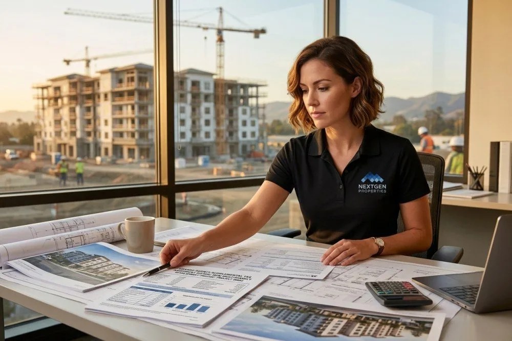 Orange County supplemental tax assessment documents for new multifamily development project