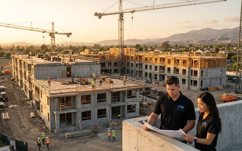 Orange County multifamily development site experiencing permitting and construction delays