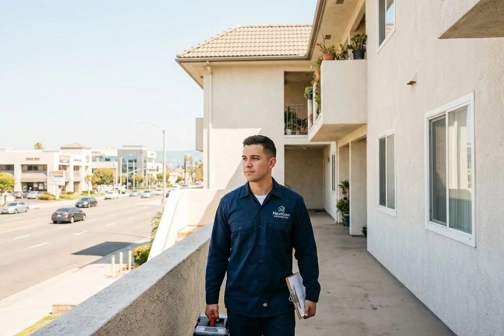Mid-density apartment buildings inland Orange County Anaheim Fullerton submarket
