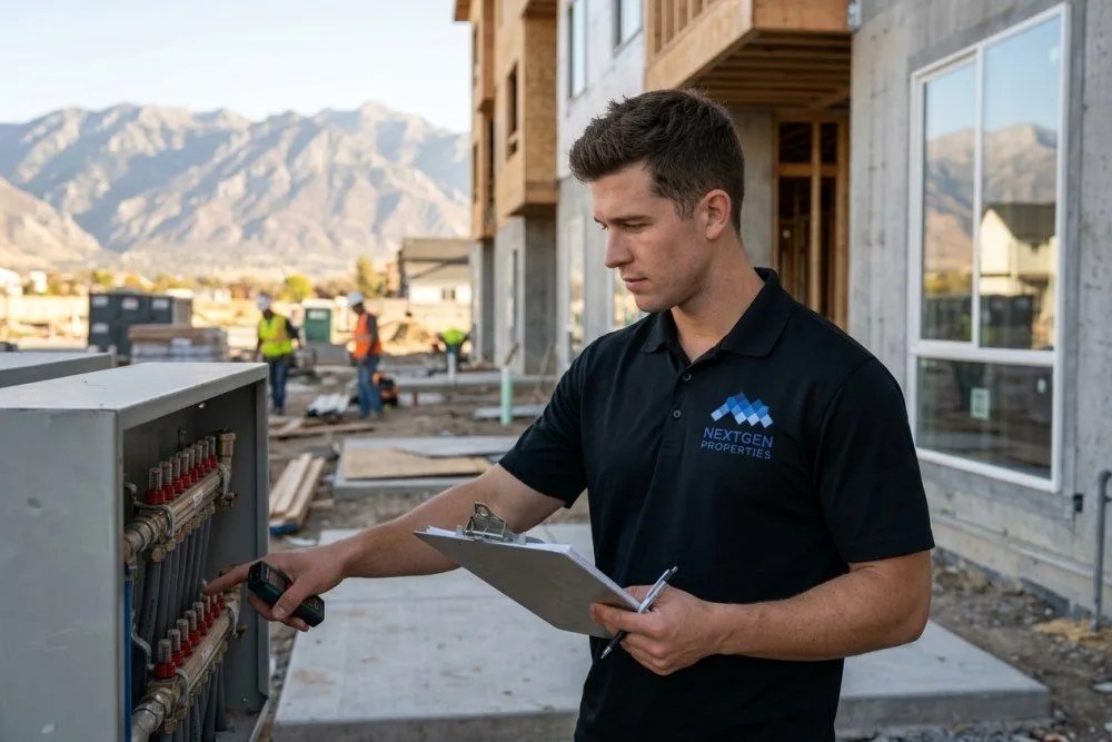 NextGen Properties inspector conducting thorough multifamily property inspection in Utah market