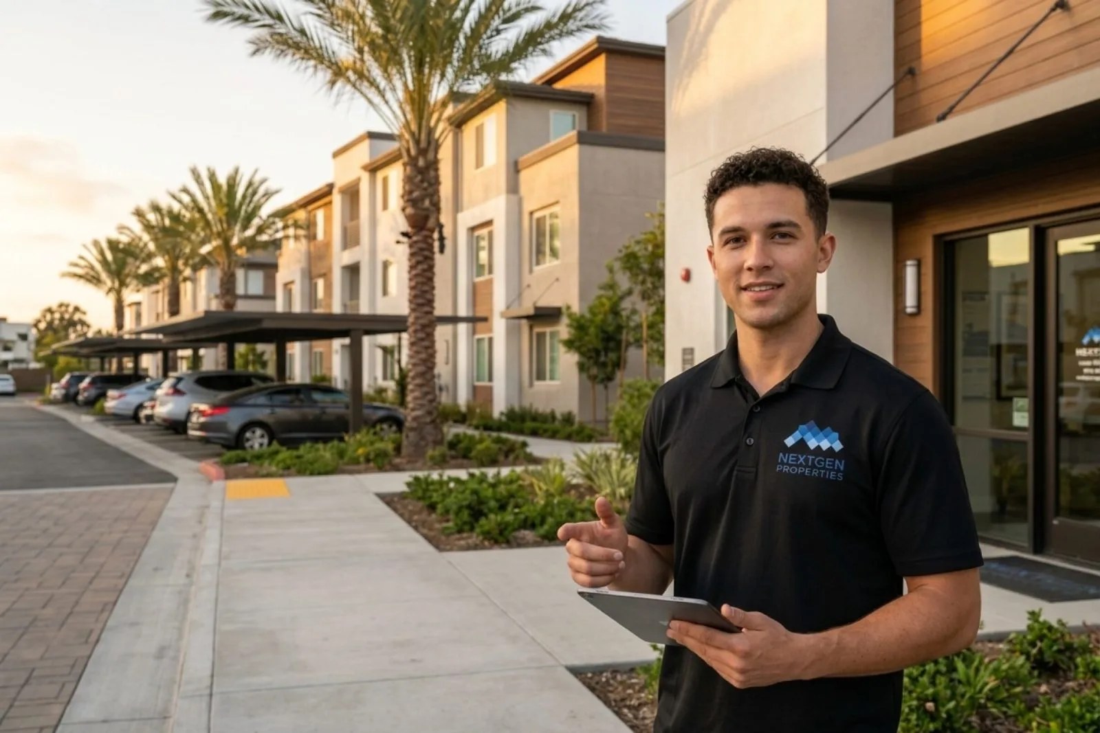 Costa Mesa property manager inspecting residential rental property